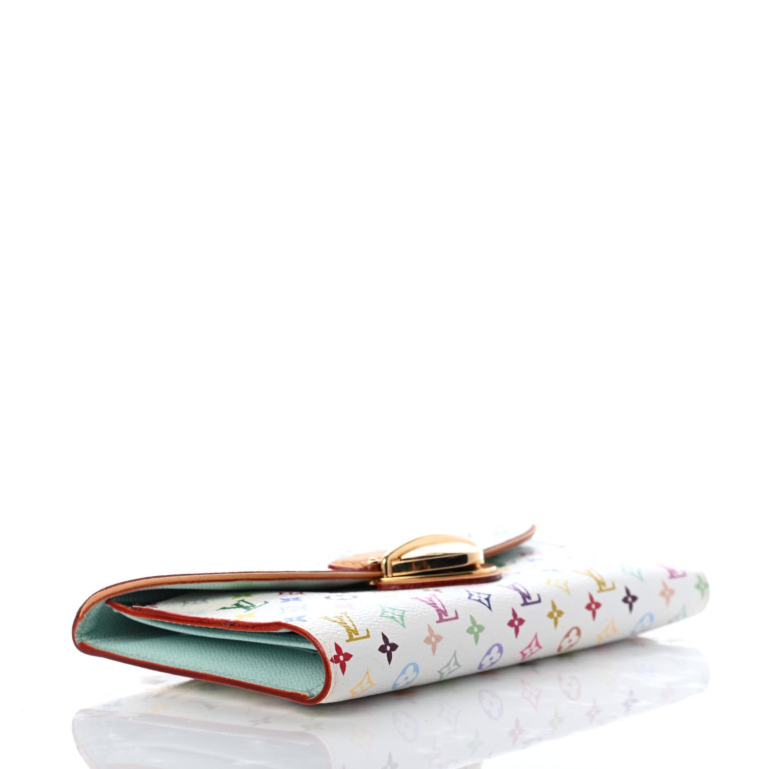 Louis Vuitton Monogram Multicolor Eugenie Wallet White Anie 3 of 4
