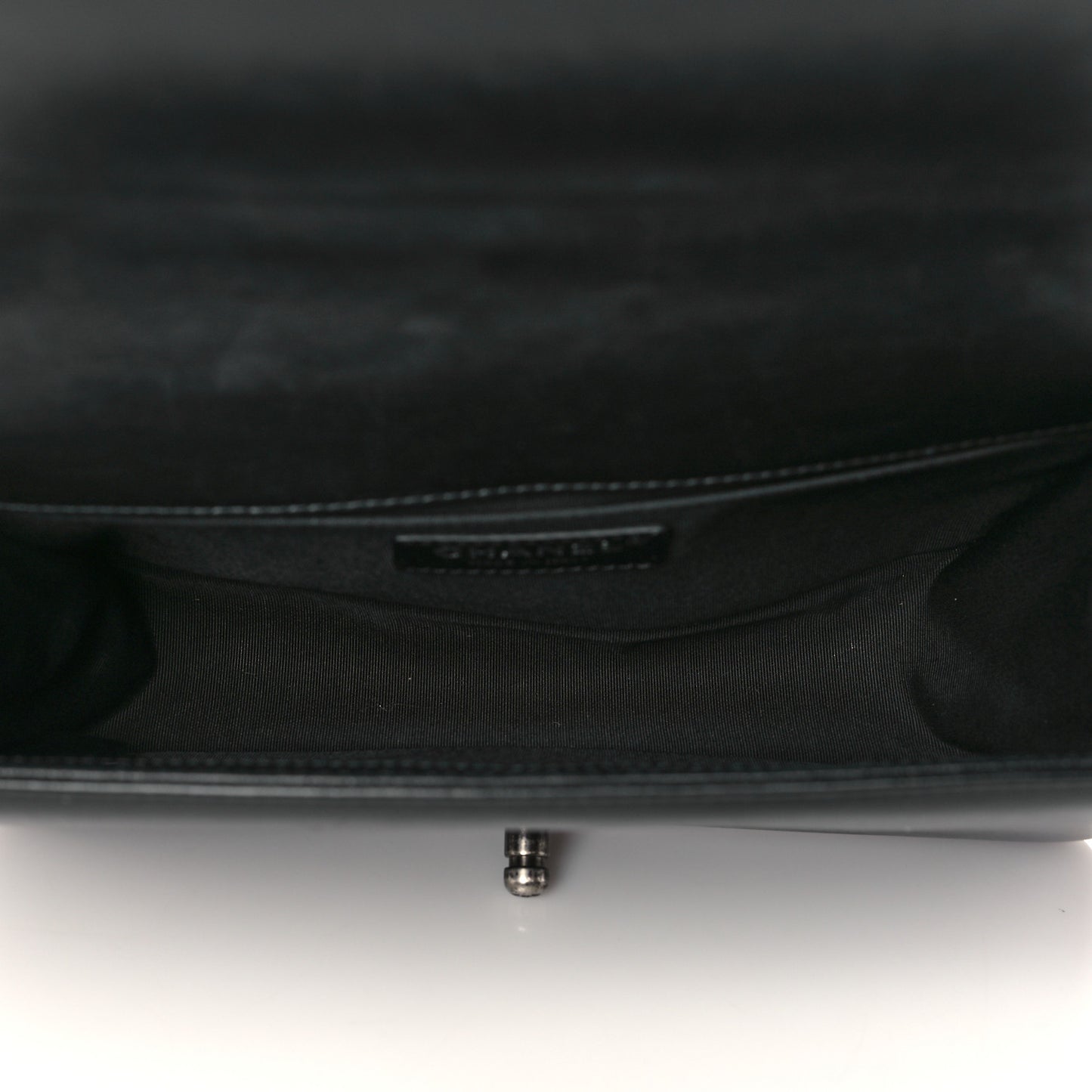 Lambskin Quilted Medium Boy Flap Black