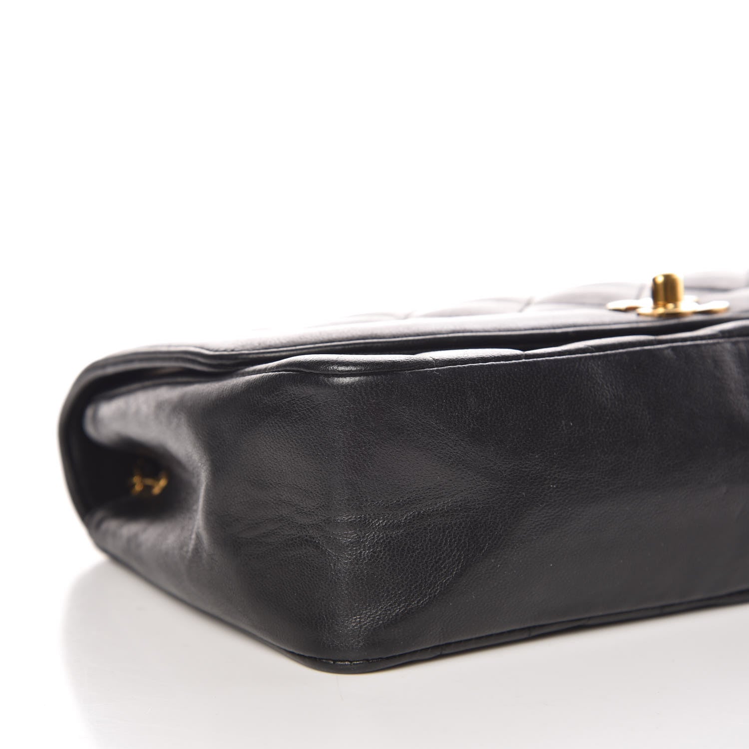 Chanel Lambskin Quilted Medium Single Flap Black 9 of 15