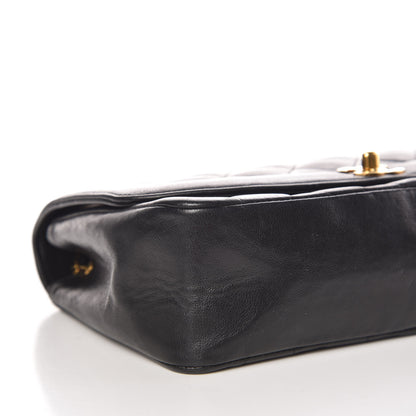 Chanel Lambskin Quilted Medium Single Flap Black 9 of 15