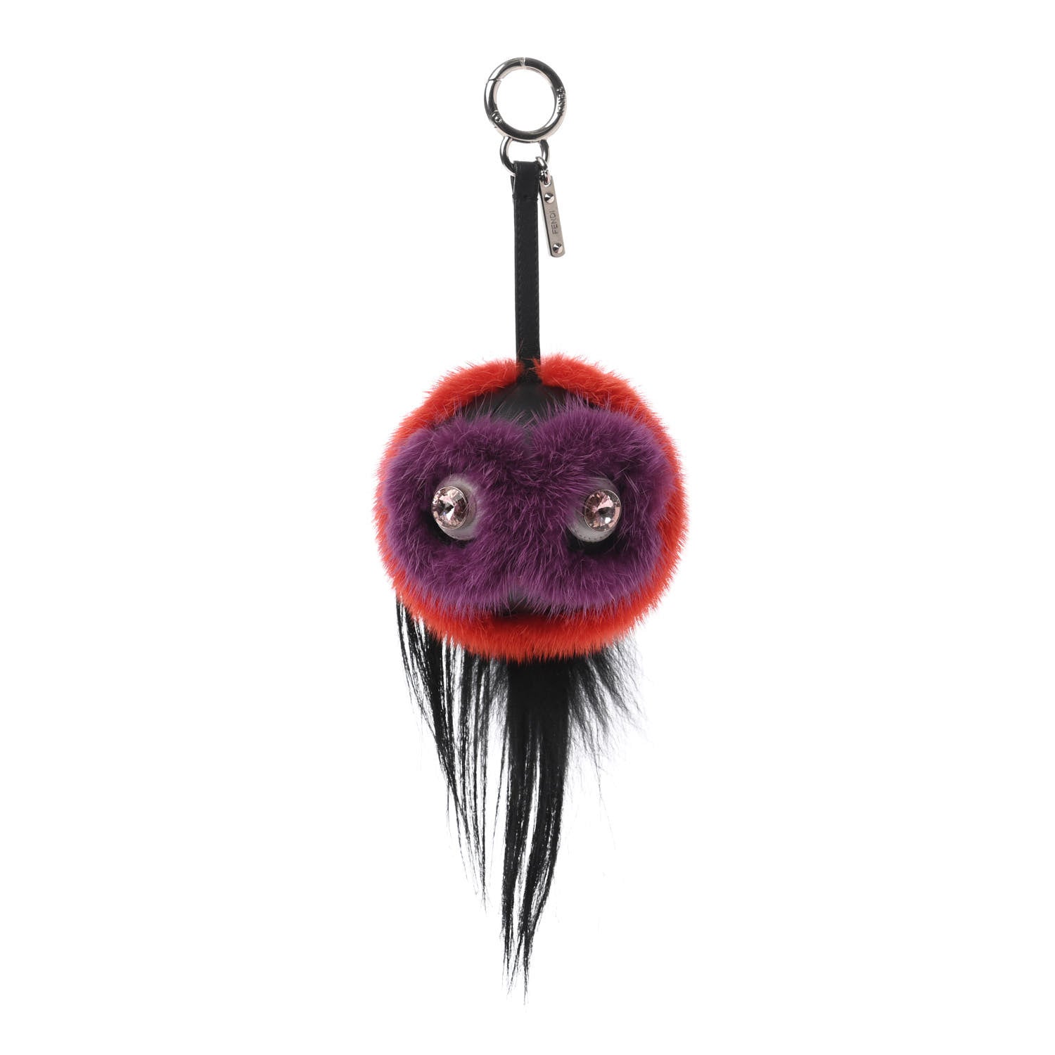 Fendi Mink Goat Fur QuTweet Funkyfur Bag Bug Charm Red 1 of 3