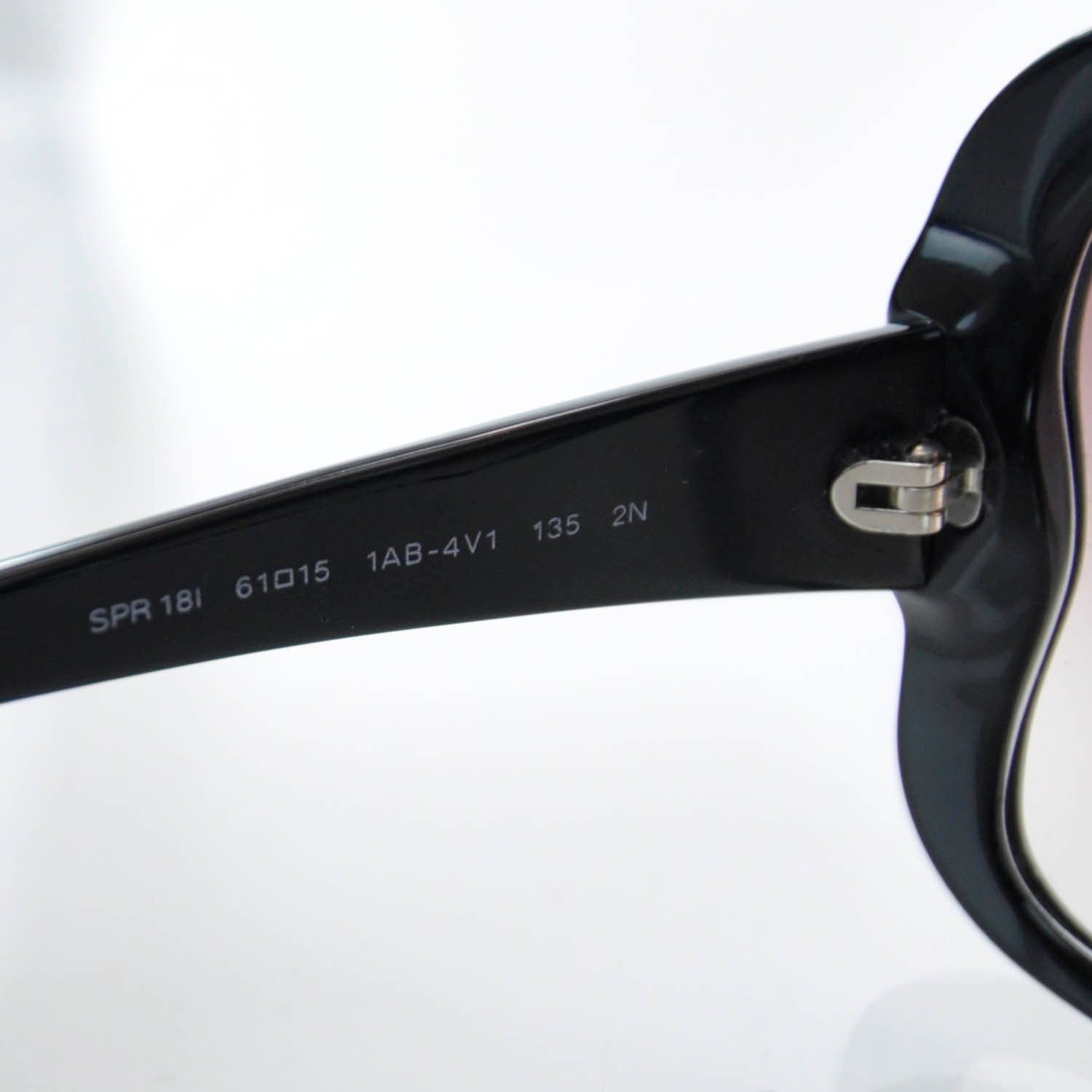 Prada Butterfly Frame Sunglasses SPR 18I Black 5 of 6
