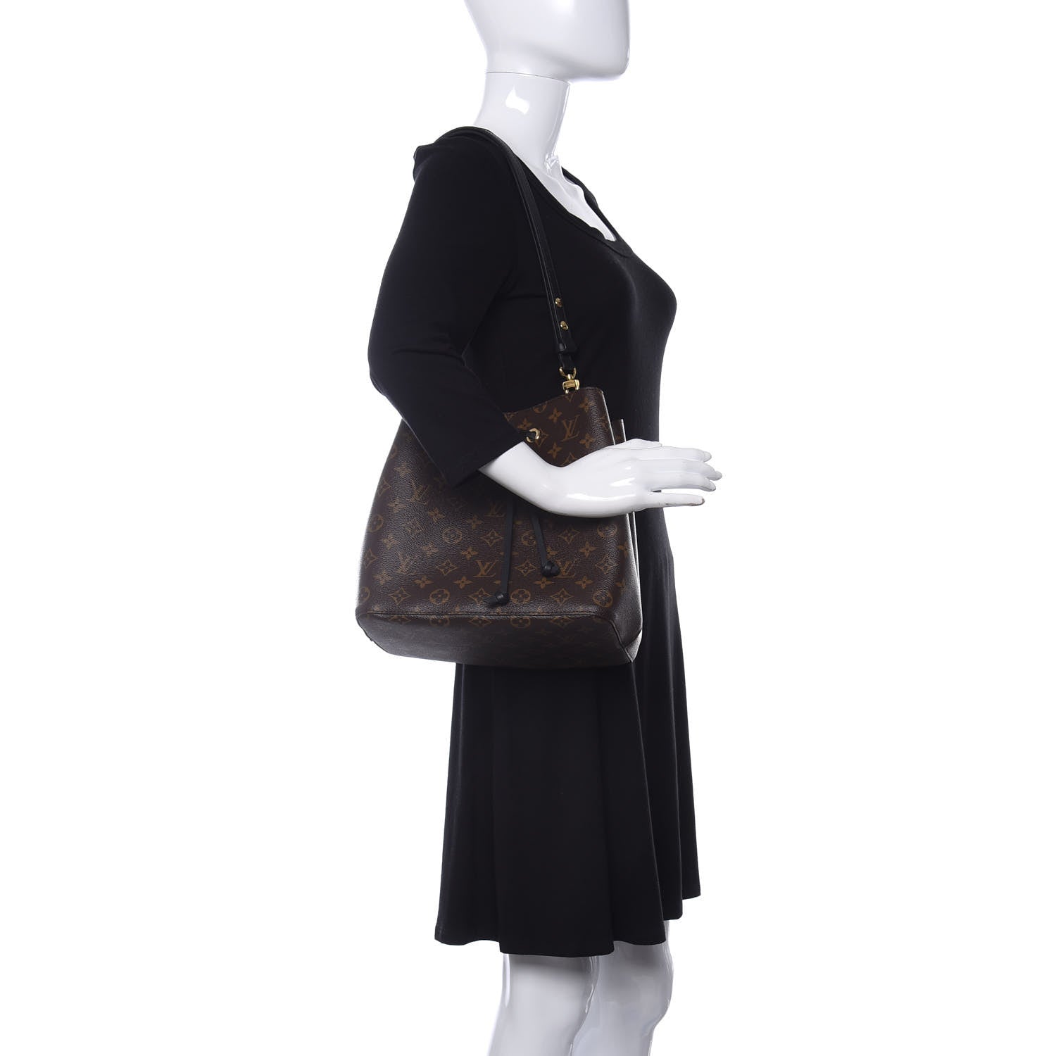 Louis Vuitton Monogram Neonoe MM Black 2 of 8