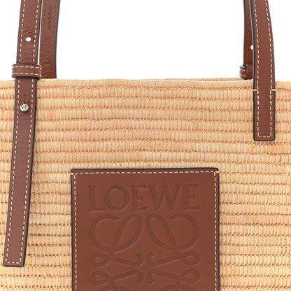 Loewe Raffia Small Square Basket Tote Bag Natural Tan 8 of 11