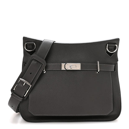Hermes Taurillon Clemence Jypsiere 34 Graphite 1 of 10