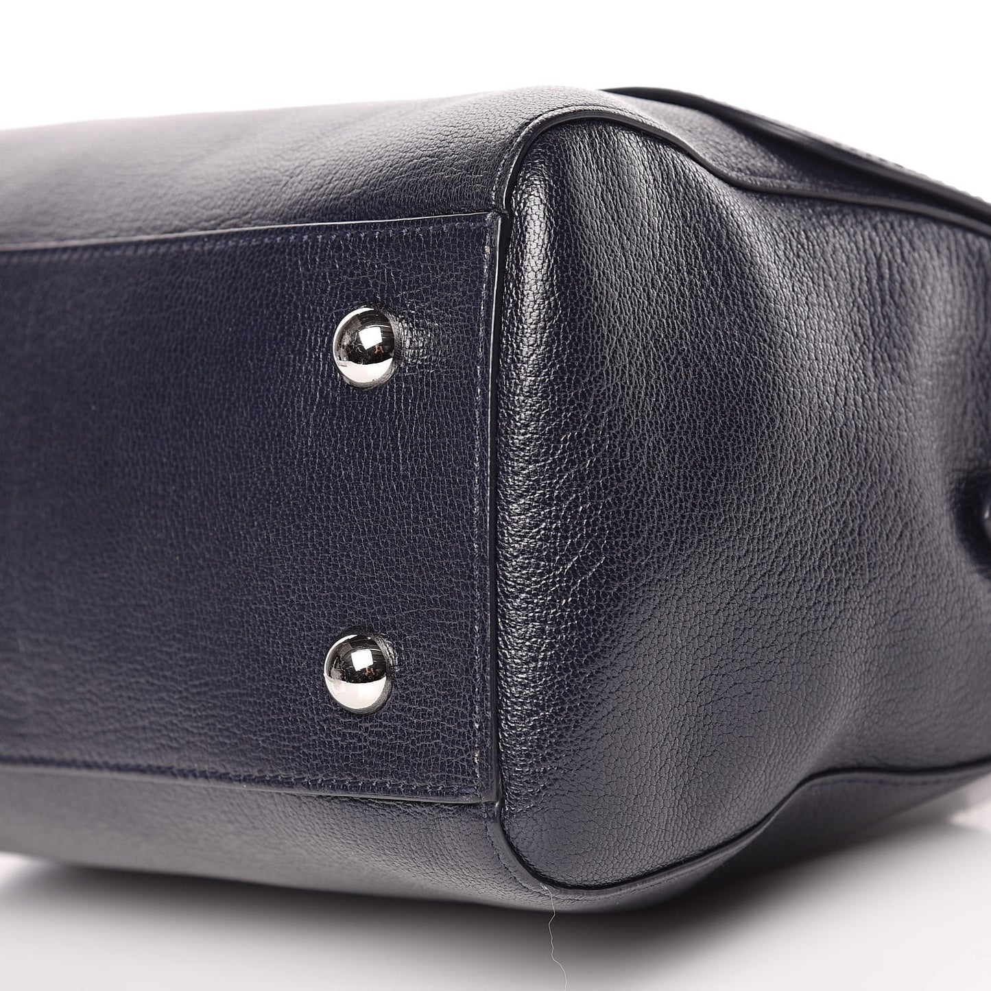Glossy Goatskin Small Del Rey Satchel Midnight