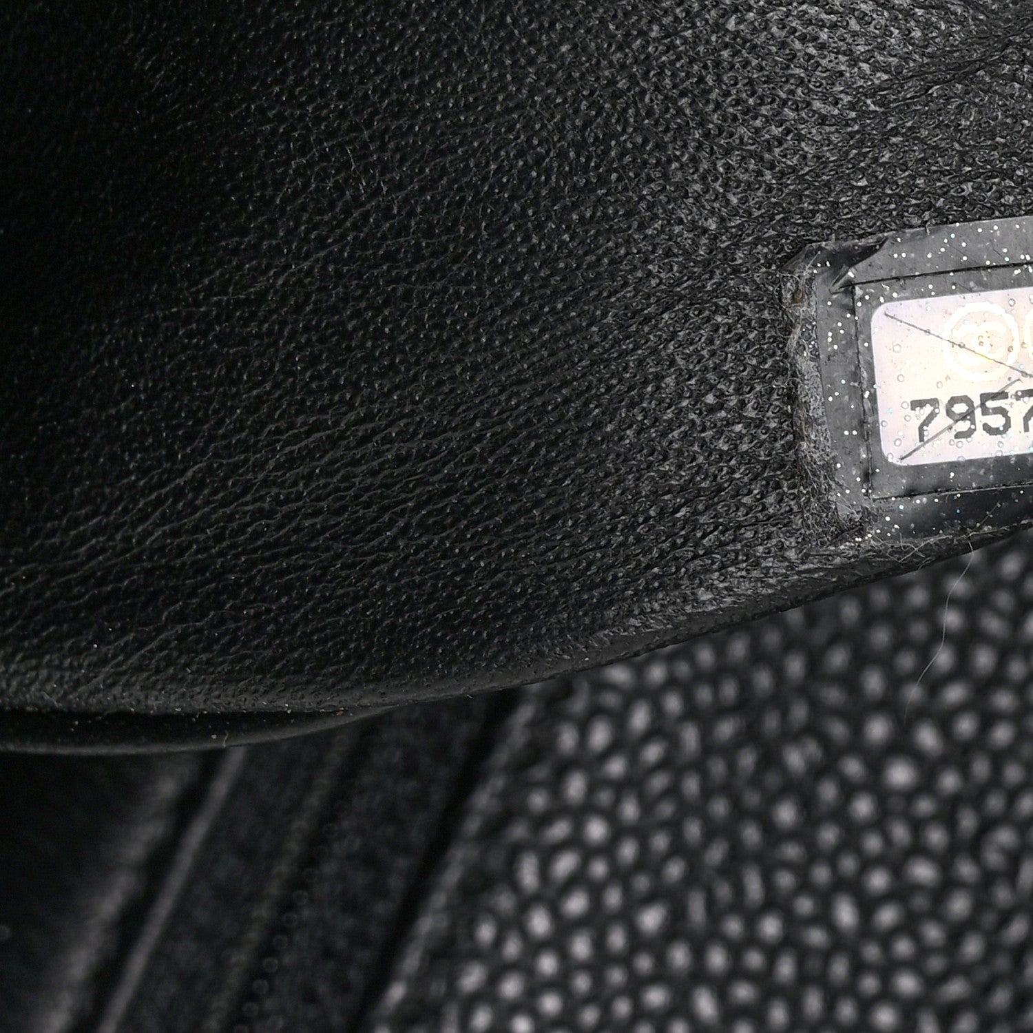 Chanel Caviar Quilted Jumbo Kelly Flap Black 7 of 10