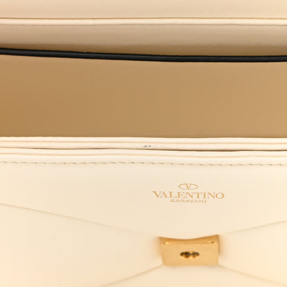 Valentino Garavani Nappa One Stud Chain Clutch Ivory 12 of 14