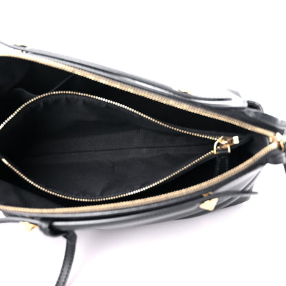 Fendi Vitello Dolce Monster Eyes Embossed Medium By The Way Boston Bag Black 4 of 11