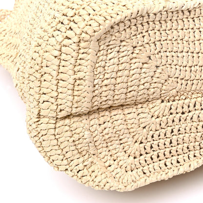 Saint Laurent Raffia Monogram Hobo Naturale 9 of 10