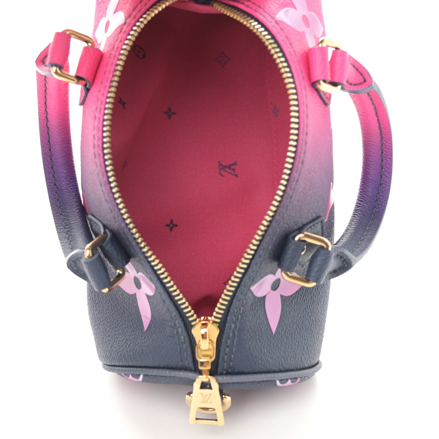 Monogram Giant Spring In The City Papillon BB Midnight Fuchsia