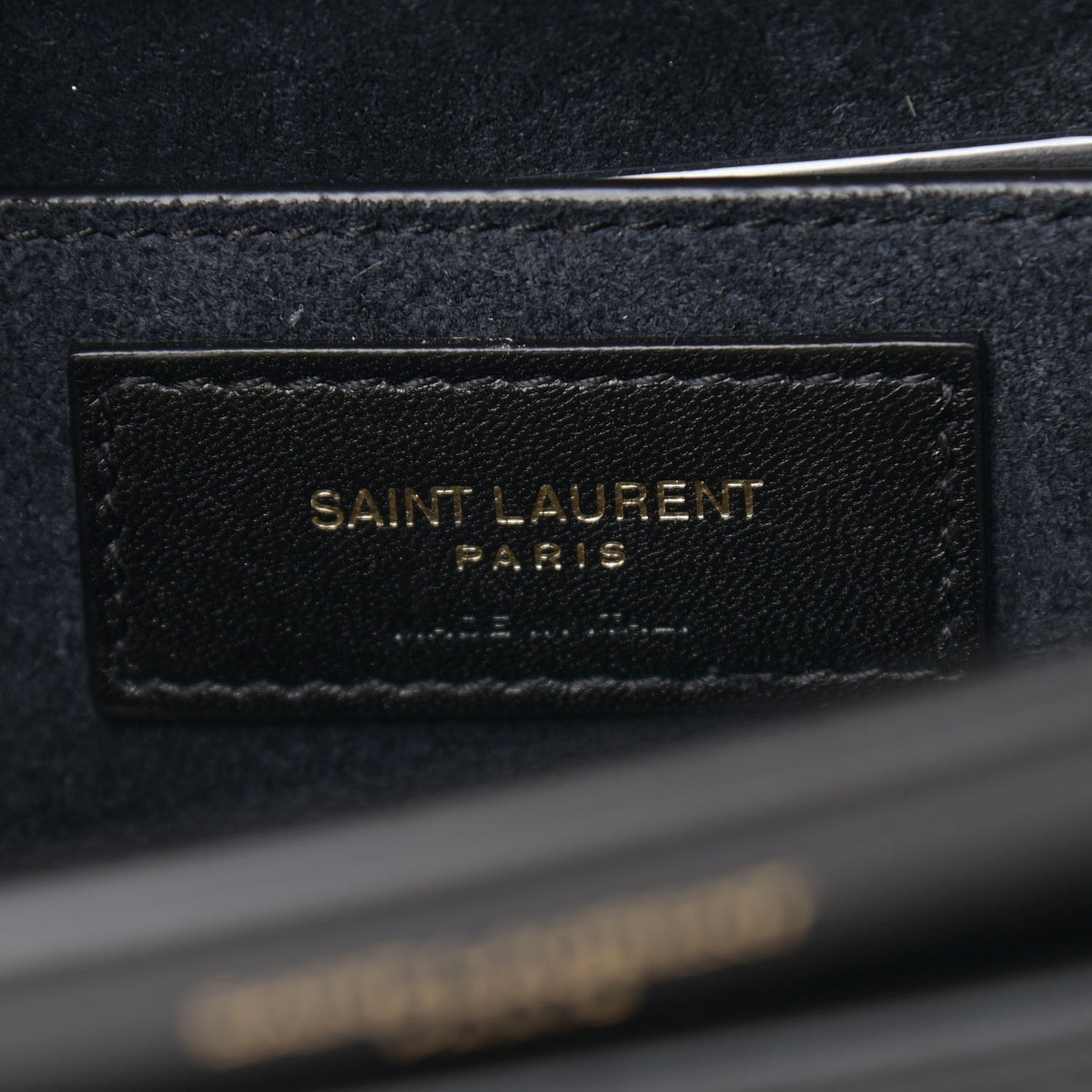 Smooth Calfskin Medium Monogram Sunset Satchel Black