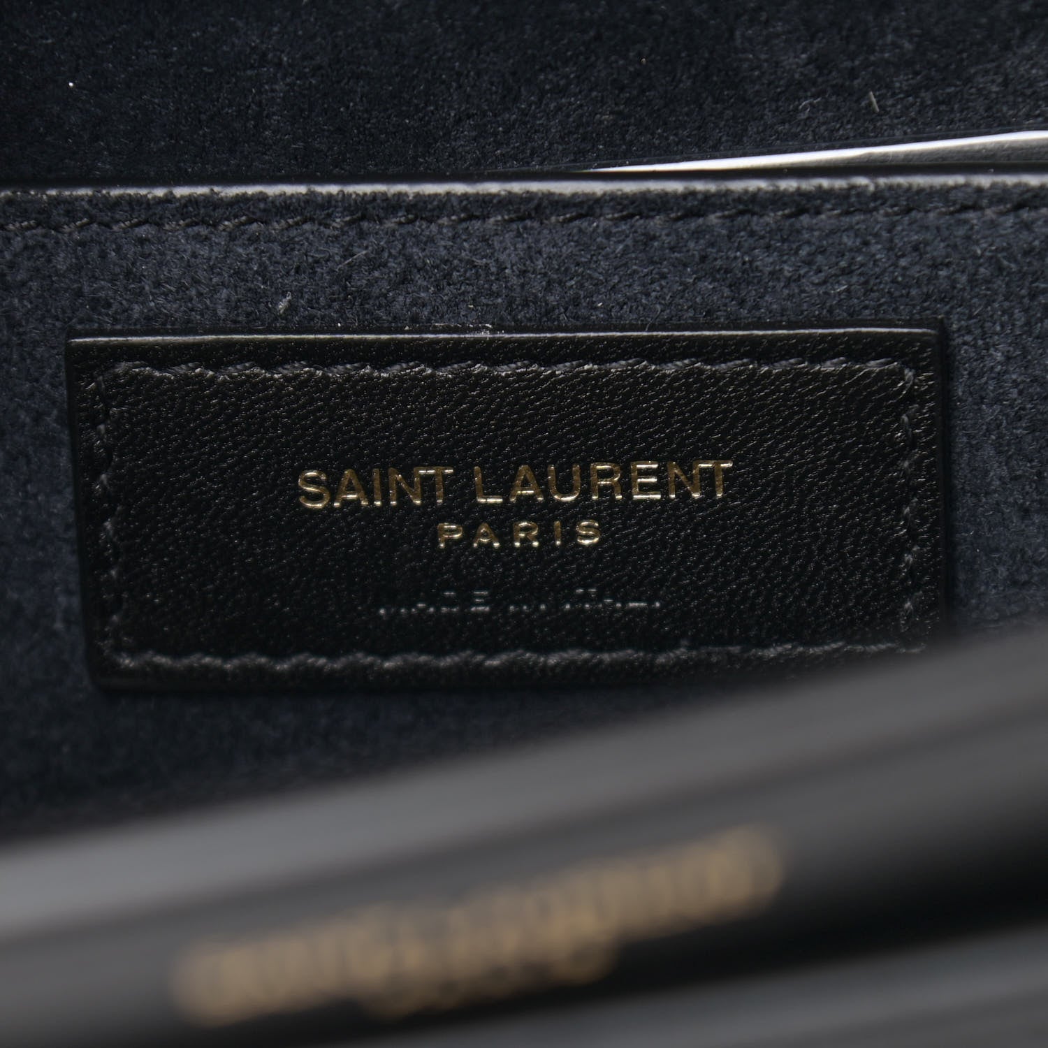 Saint Laurent Smooth Calfskin Medium Monogram Sunset Satchel Black 5 of 8