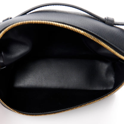 Loro Piana LORO PIANA Grained Calfskin L19 Extra Pocket Pouch Black 5 of 9
