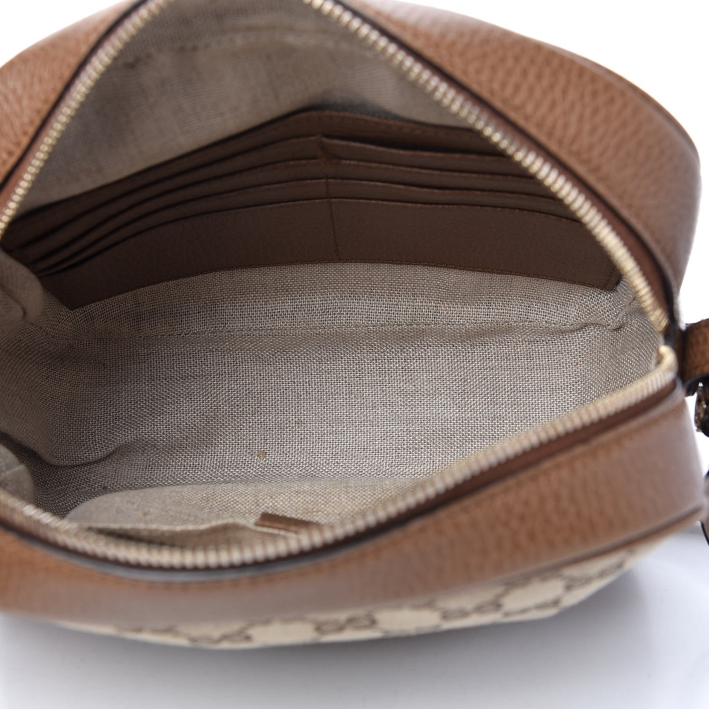 Monogram Mini Bree Messenger Bag Beige Tabacco
