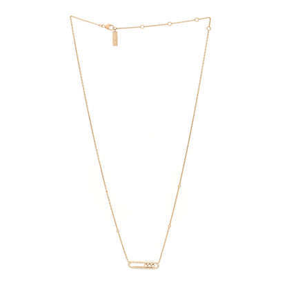 Messika 18K Yellow Gold Diamond Baby Move Classic Pave Necklace 3 of 4