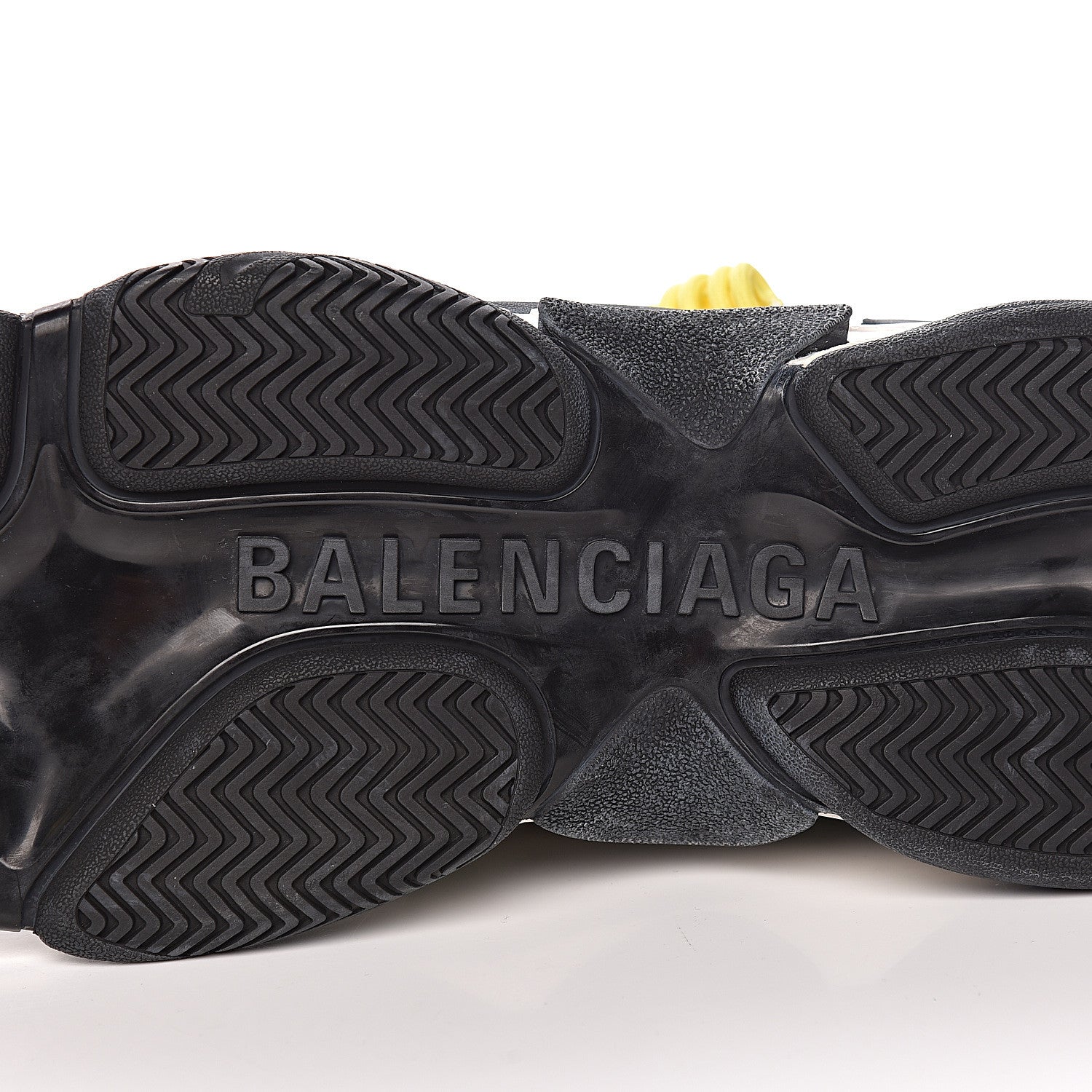 Balenciaga Fabric Mesh Nappa Mens Triple S Sneakers 47 Bleu White Vert Jaune 8 of 11