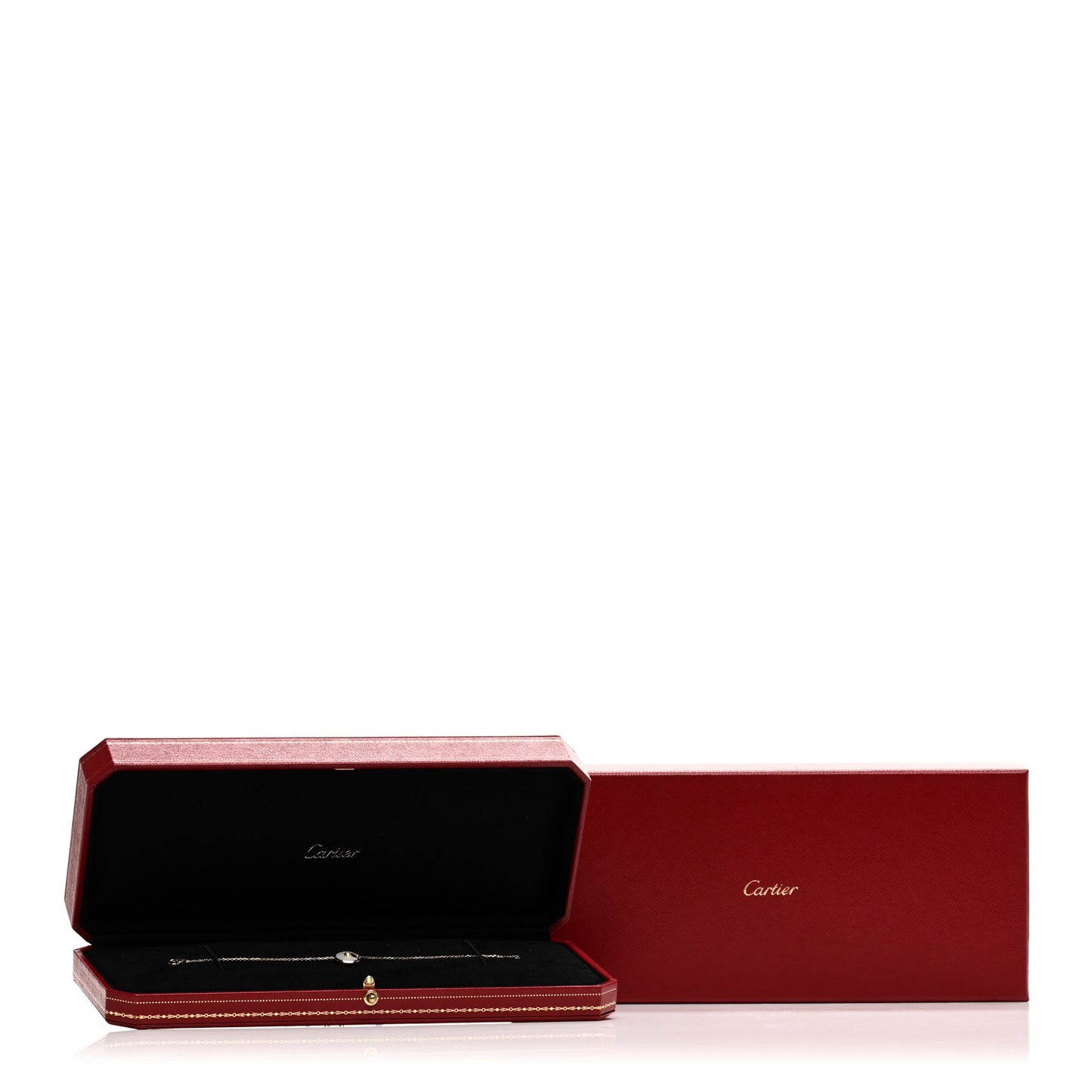 18K Yellow Gold Diamond Mother of Pearl Amulette de Cartier Bracelet