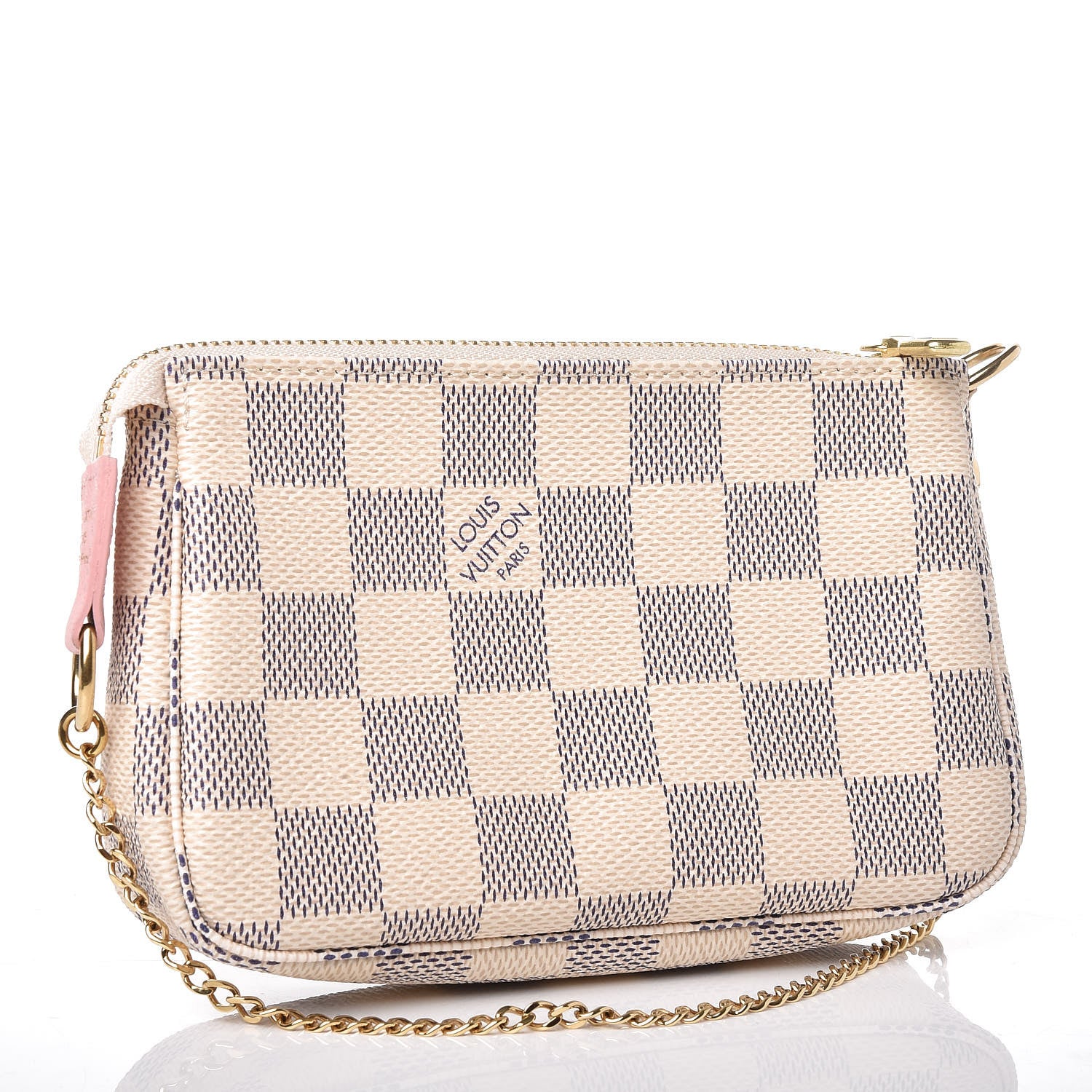 Louis Vuitton Damier Azur 2018 Christmas Animation Mini Pochette Accessories 3 of 8
