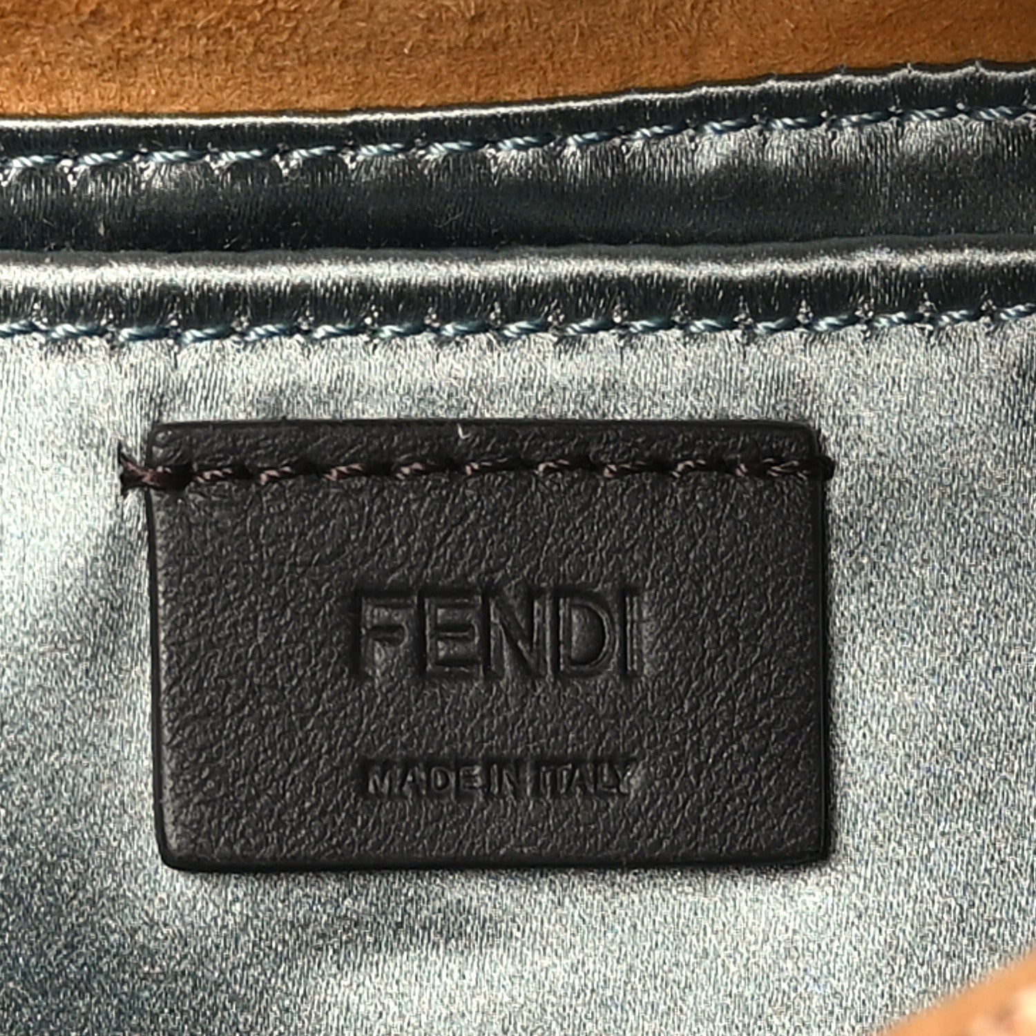 Fendi Perline Glass Karung Beaded Nano Maxi Buckle Baguette Phone Pouch Multicolor Azzuro Glicine 6 of 10