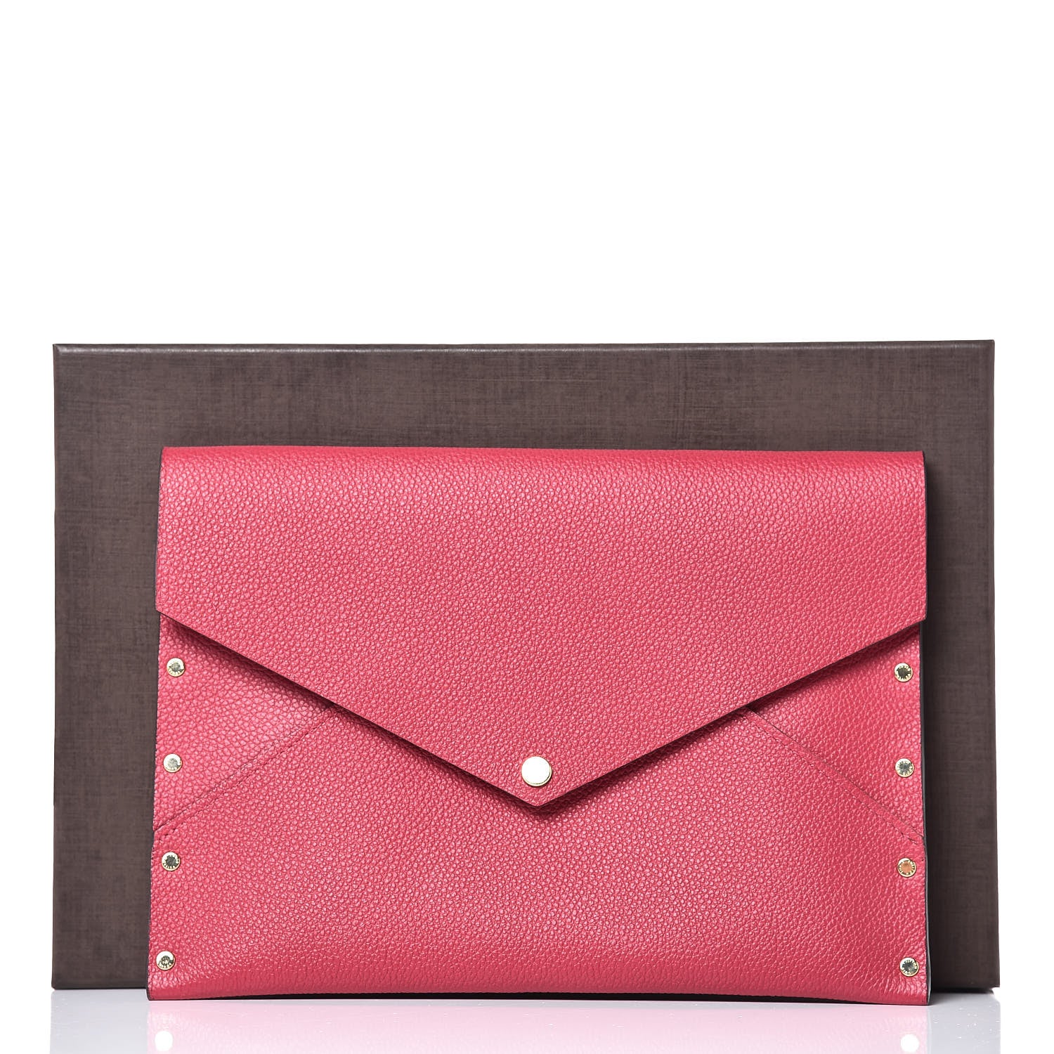 Louis Vuitton Cuir Rivets Enveloppe Fuchsia 9 of 9