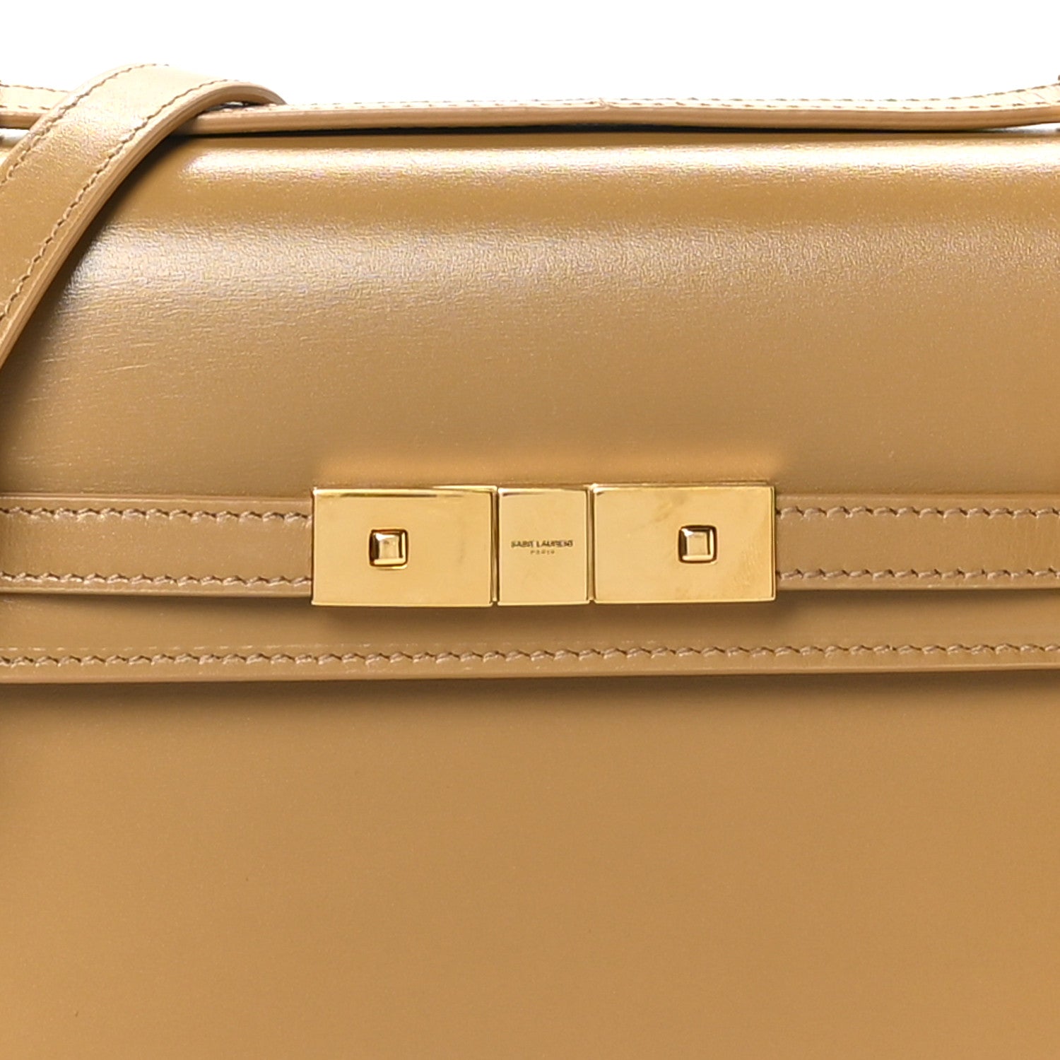 Saint Laurent Smooth Calfskin Mini Manhattan Shoulder Bag Tabac Brown 8 of 10