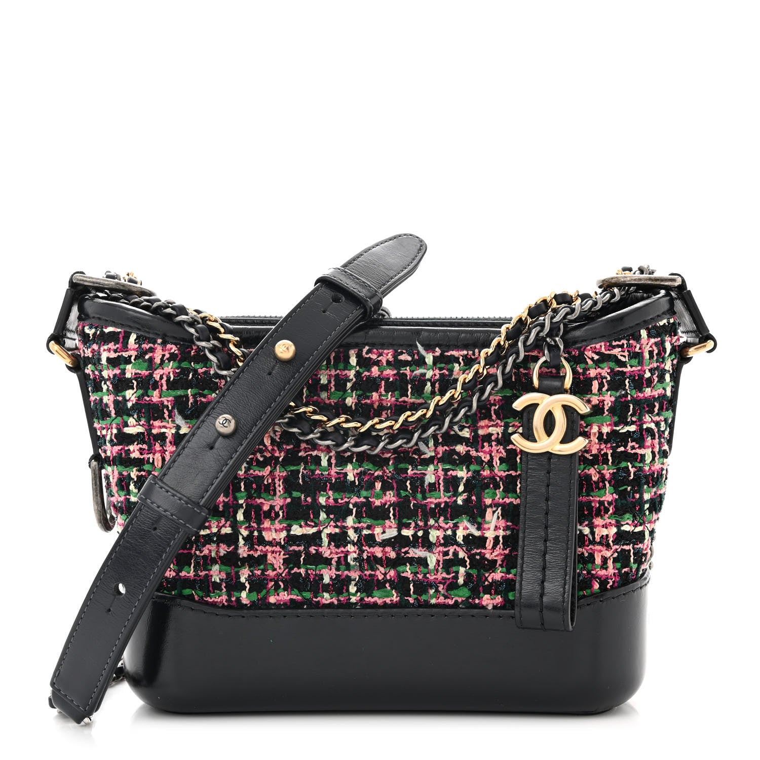 Chanel Tweed Calfskin Small Gabrielle Hobo Multi 1 of 10