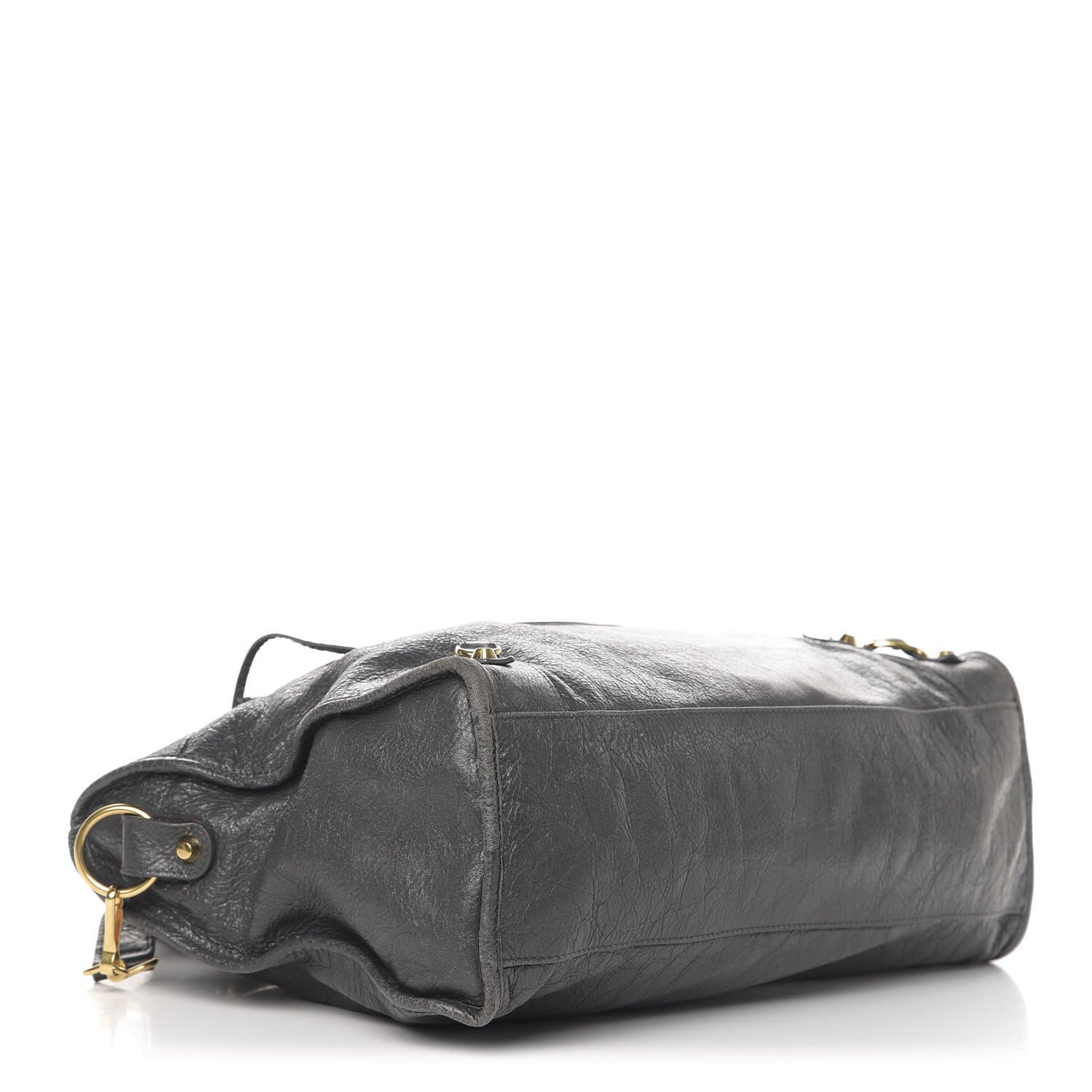 Agneau Classic Gold Hardware City Gris Fossile Anthracite