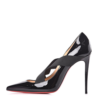 Christian Louboutin Patent Sharpstagram 100 Pumps 38 Black 1 of 10