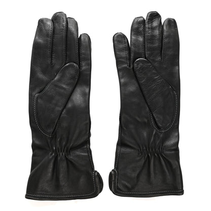 Louis Vuitton Lambskin Damier Graphite Mens Gloves 2 of 3