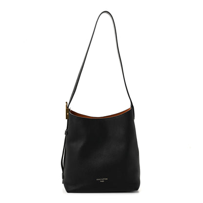 Louis Vuitton Grained Calfskin Low Key Hobo PM Black 1 of 10
