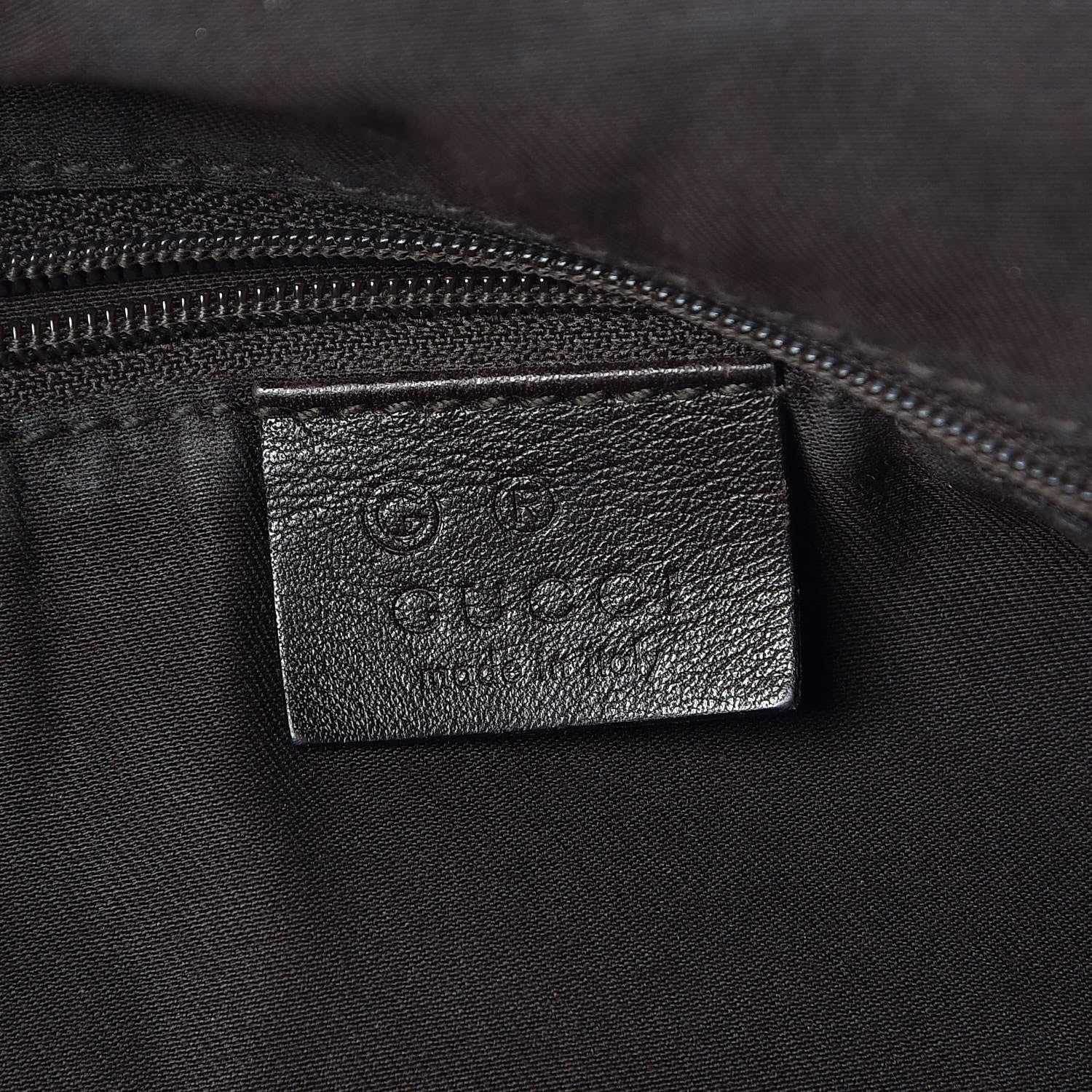 Gucci Denim Monogram Half Moon Hobo Dark Brown 6 of 9