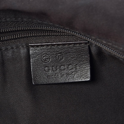 Gucci Denim Monogram Half Moon Hobo Dark Brown 6 of 9