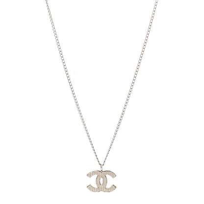 Chanel Metal CC Necklace Silver 1 of 6
