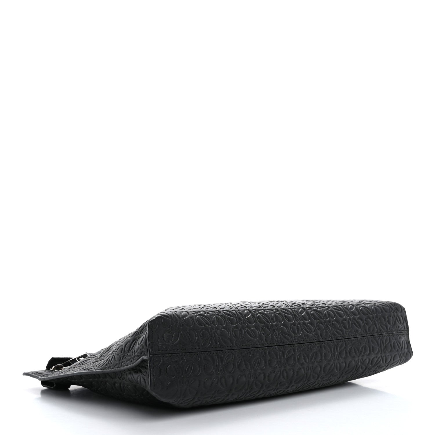 Loewe Calfskin Embossed Repeat T Pouch Black 4 of 7