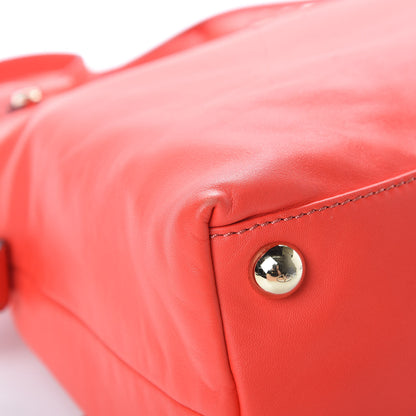 Valentino Garavani Nappa Floral Applique Tote Red 13 of 16