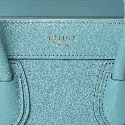 Celine Goatskin Nano Luggage Antarctic 6 of 12