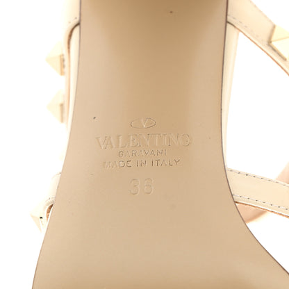 Valentino Garavani Calfskin Rockstud 60mm Caged Slide Sandals 36 Optic White 7 of 11