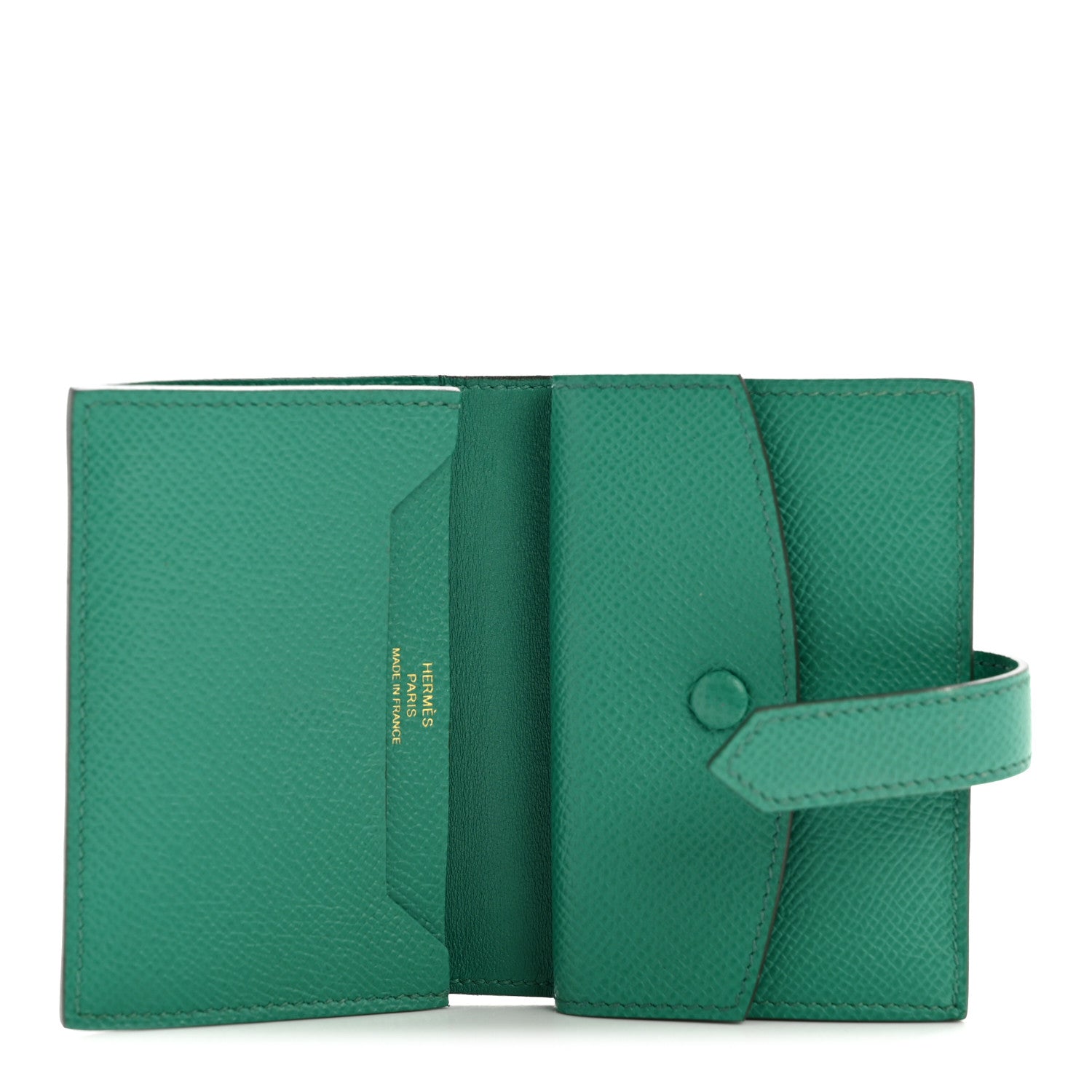 Hermes Epsom Mini Bearn Wallet Vert Jade 5 of 11
