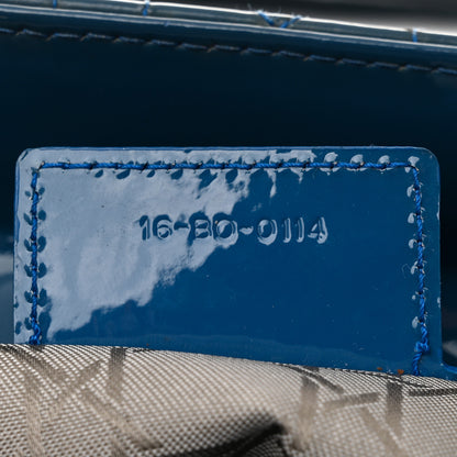 Christian Dior Patent Cannage Large Lady Dior Blue 7 of 14