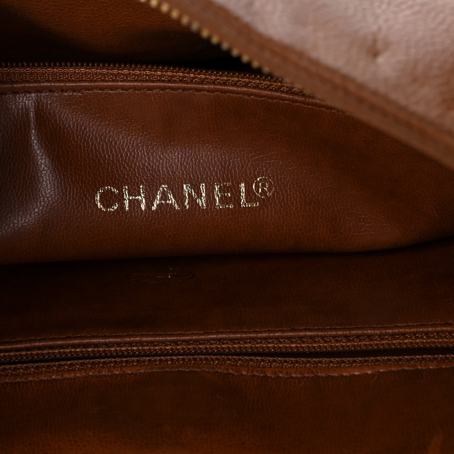 Chanel Caviar CC Tote Brown 5 of 10