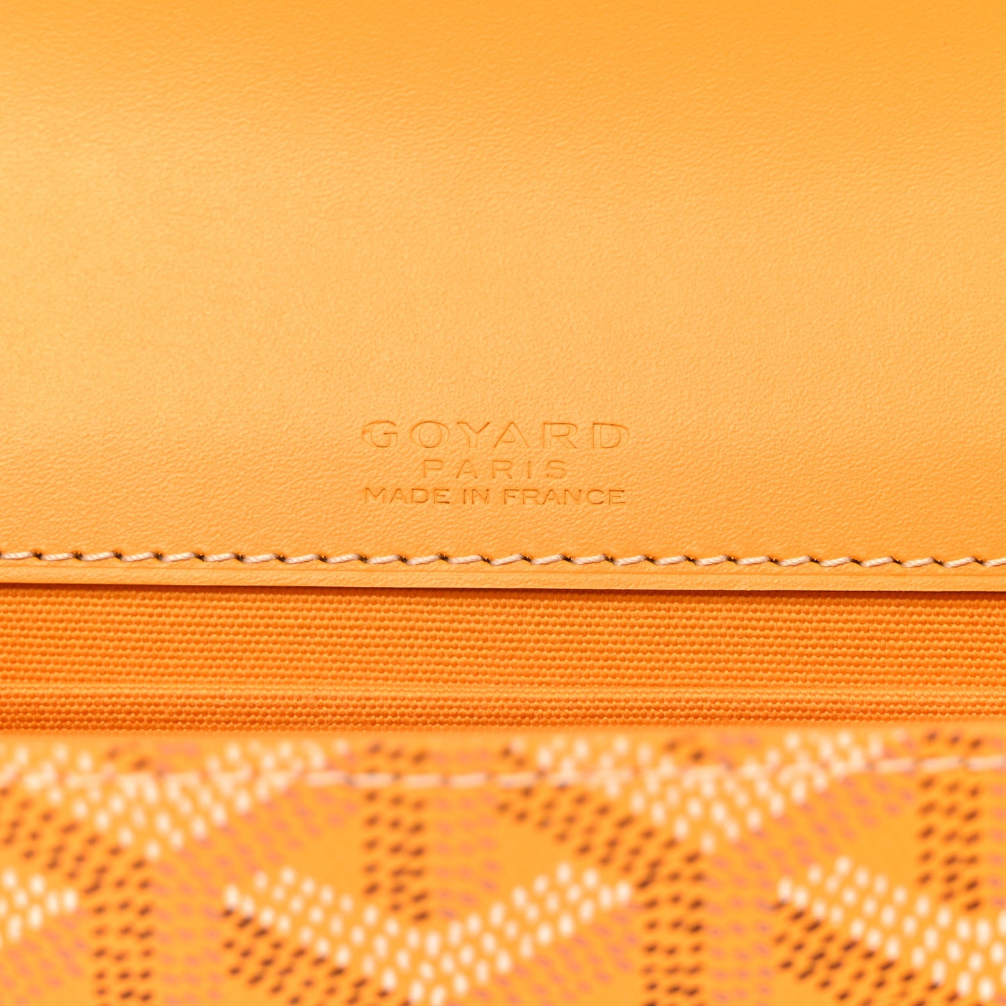 Goyardine Monte Carlo Bois Clutch With Strap Yellow