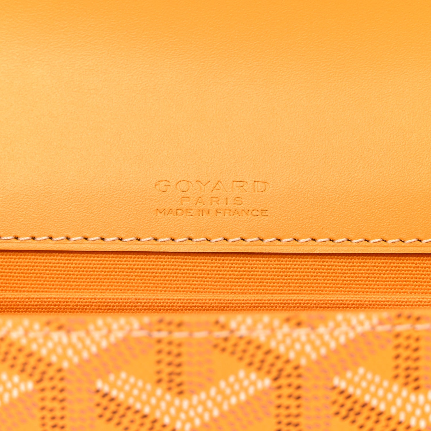Goyard Goyardine Monte Carlo Bois Clutch With Strap Yellow 6 of 9