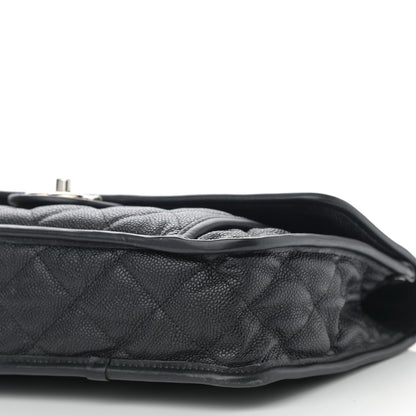 Chanel Caviar Quilted Large French Riviera Flap Black 9 of 9