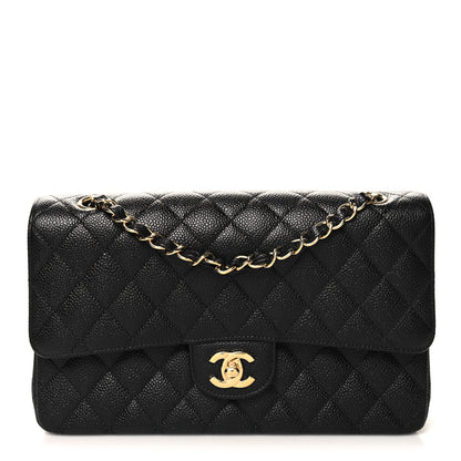 Chanel Caviar Quilted Medium Double Flap Black 1 of 12