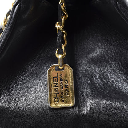 Chanel Calfskin Stitched XL Weekender Black 11 of 14