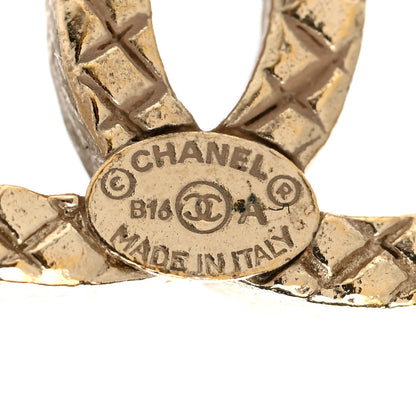 Chanel Quilted CC Earrings Gold 4 of 6
