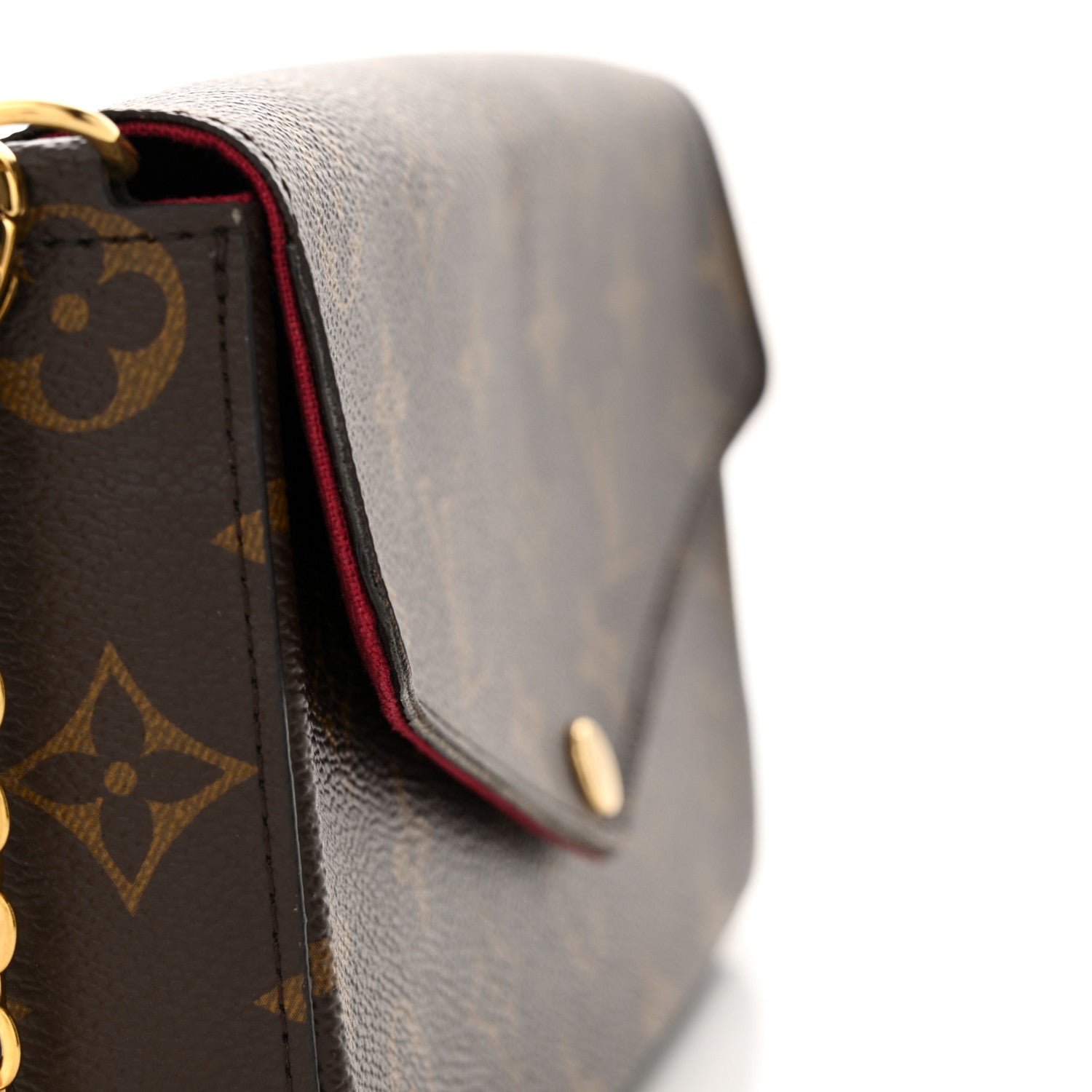 Louis Vuitton Monogram Pochette Felicie Chain Wallet Fuchsia 12 of 12