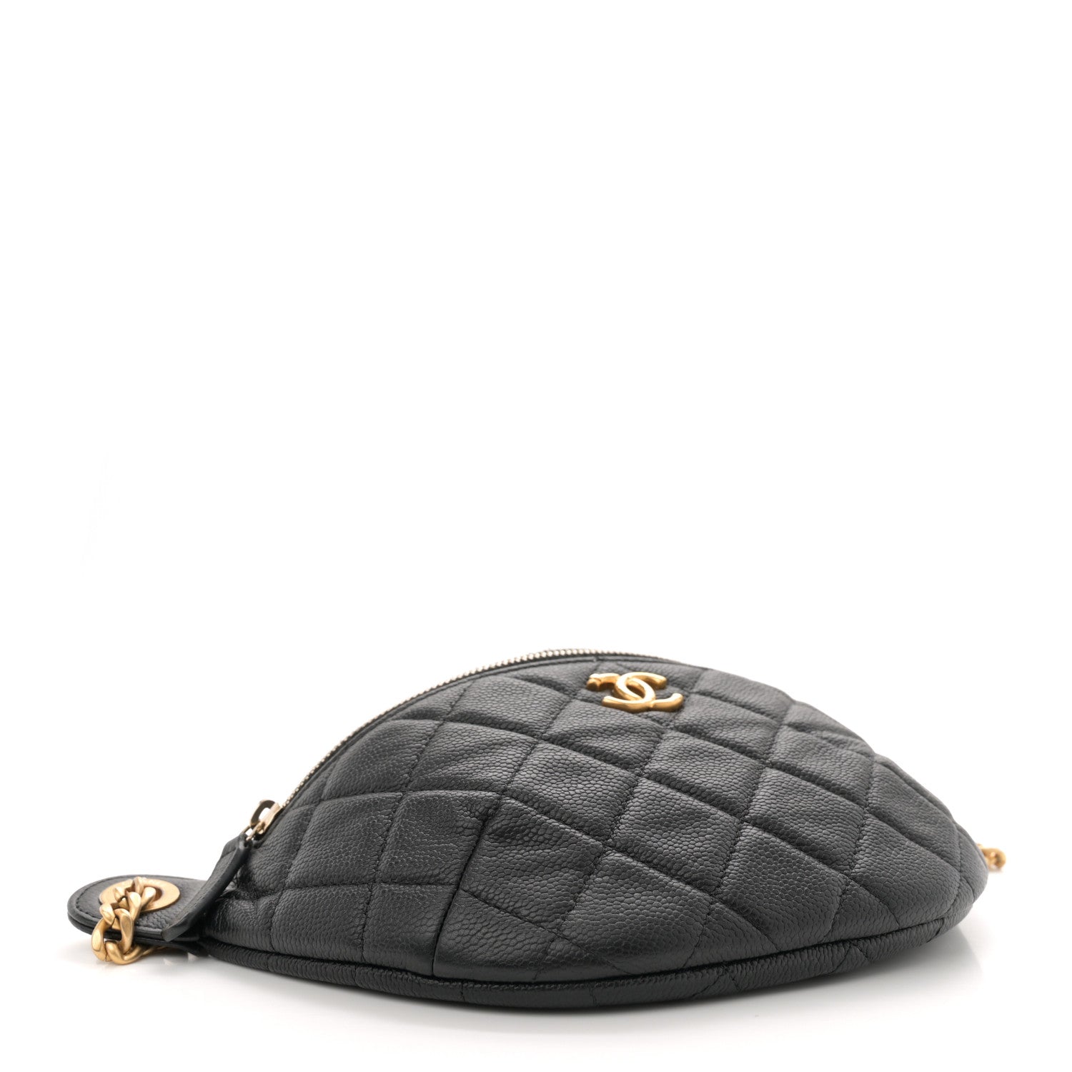 Chanel Caviar Quilted Sweetheart Belt Bag Black 4 of 11