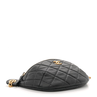 Chanel Caviar Quilted Sweetheart Belt Bag Black 4 of 11